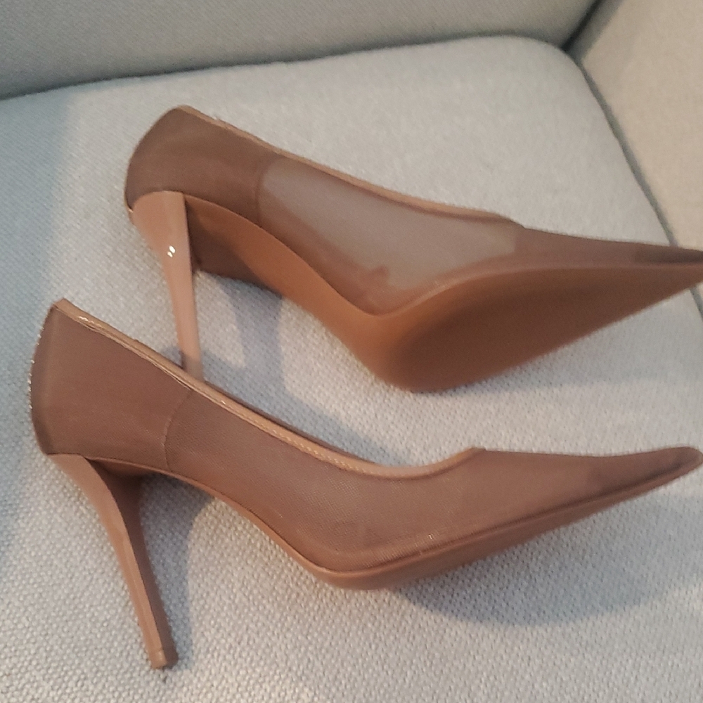 Zara Women's Tan Heels - Picture 3 of 8